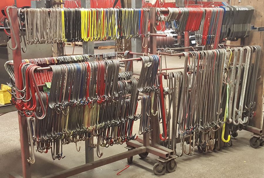 Paint Hook Storage Rack at Industrial Lift Manufacturer Mirachem